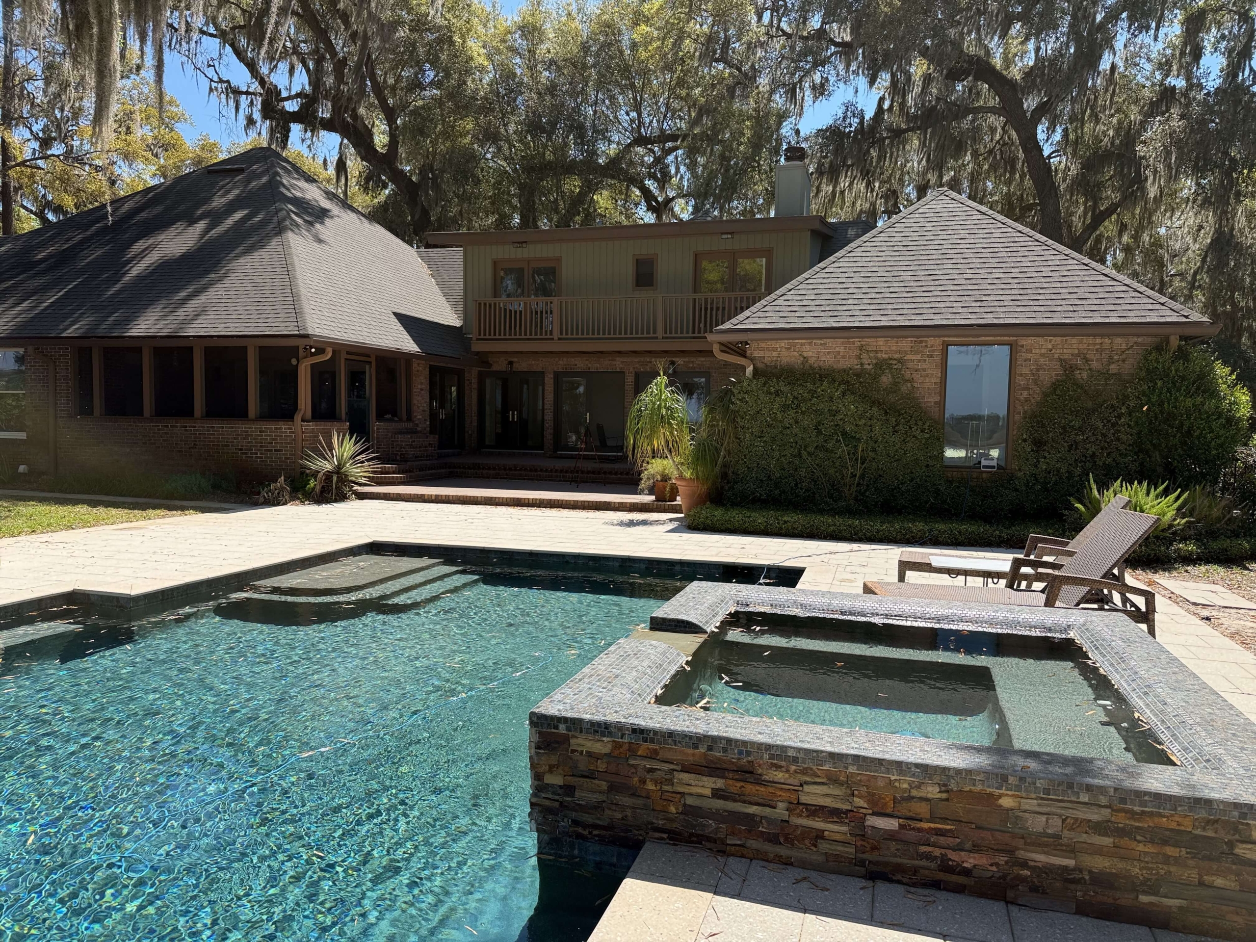 Riverfront pool home photo