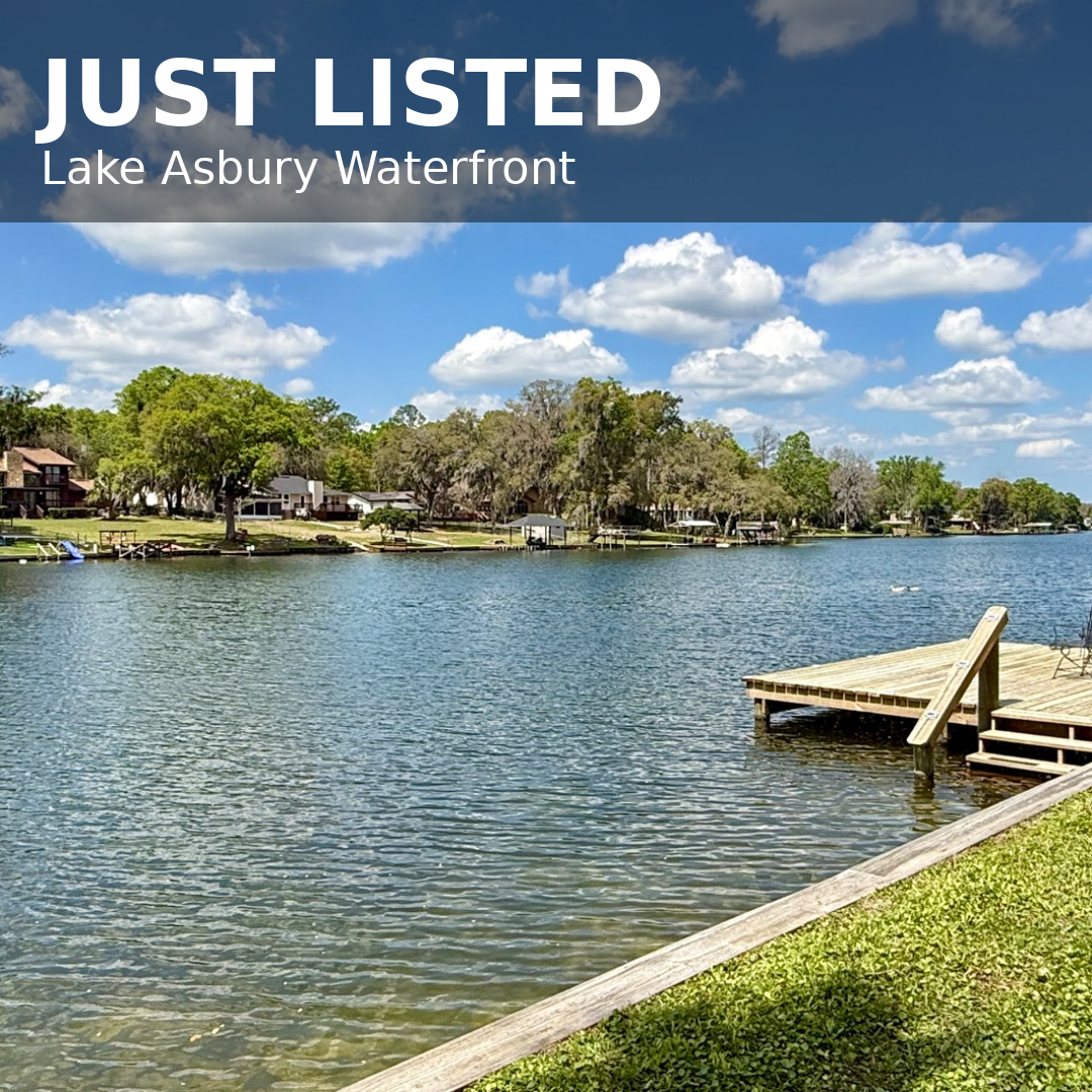 Photo of waterfront dock on just listed home in Lake Asbury