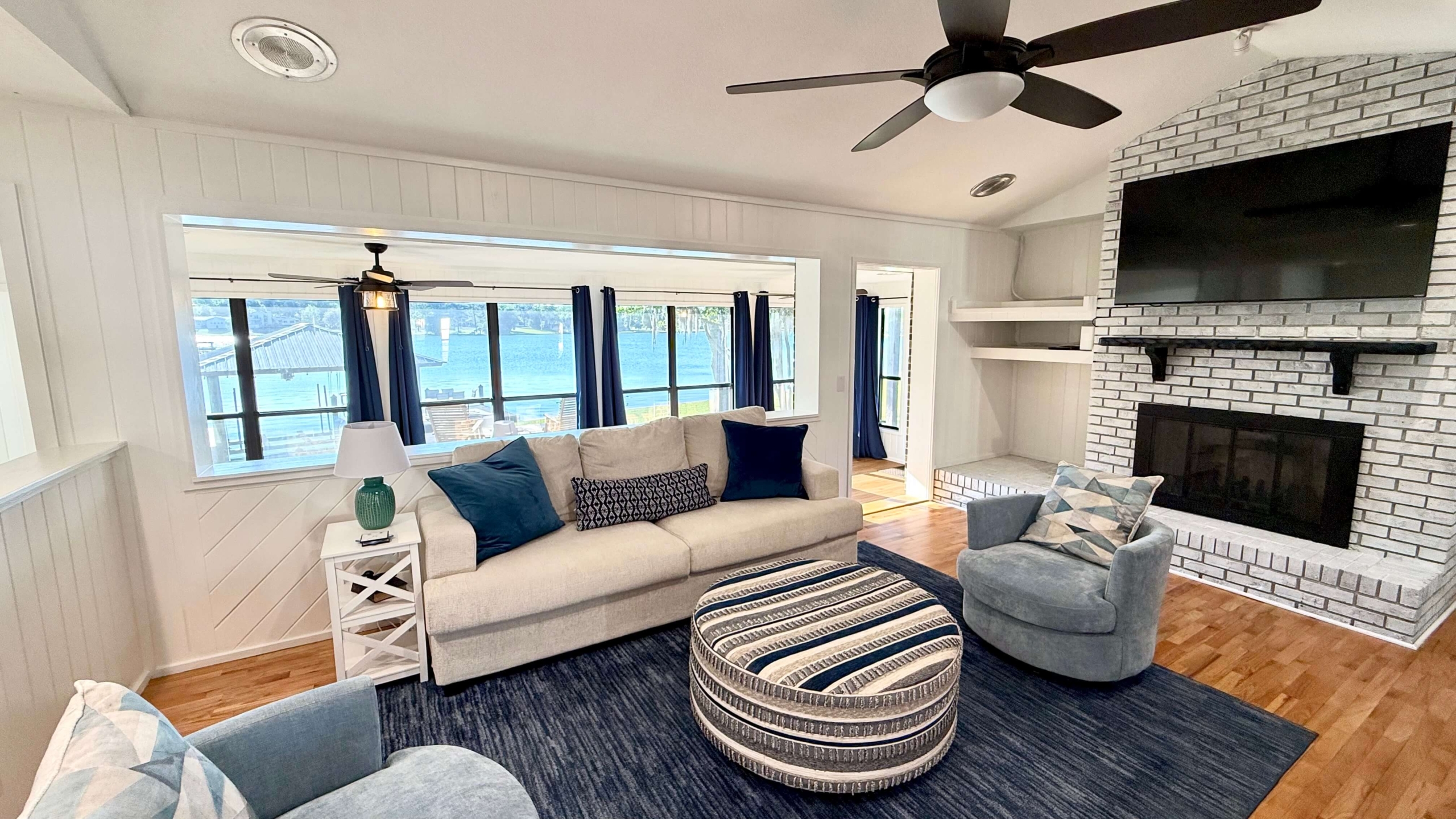 Photo of 248 Cokesbury Ct Living Room with a View White Walls and Fireplace