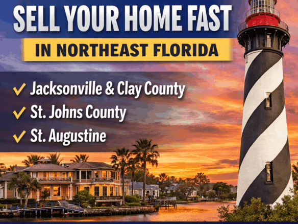 Photo Showing Lighthouse and How to Sell Your Home Fast Text