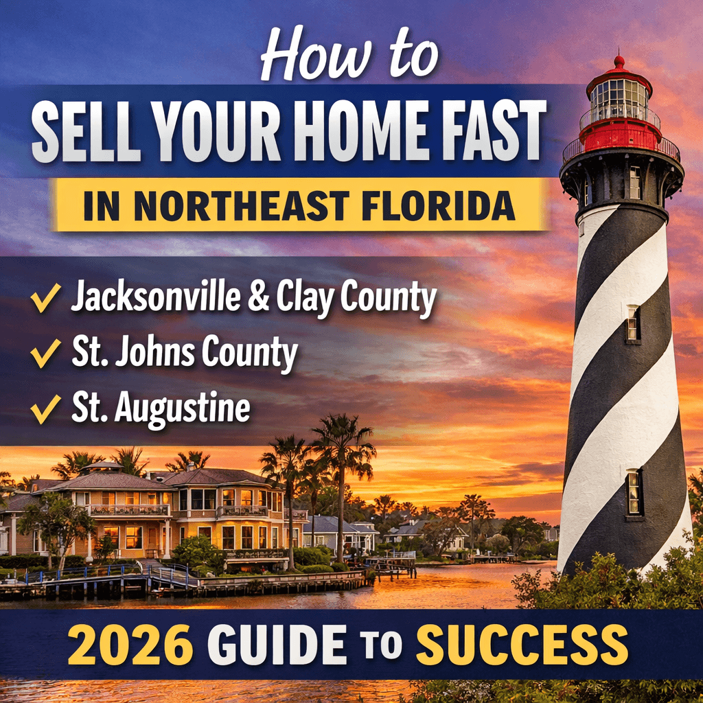 Photo Showing Lighthouse and How to Sell Your Home Fast Text