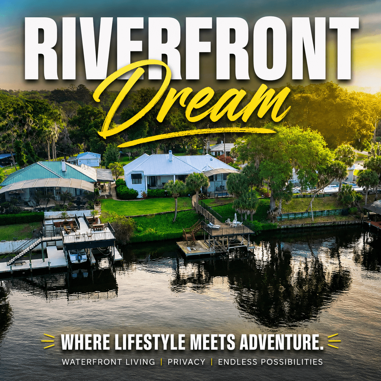 Phot of Riverfront Home with Pool at 127 River Rd Satsuma Fl Listed My Waterfront Realtor Mike Schwiebert