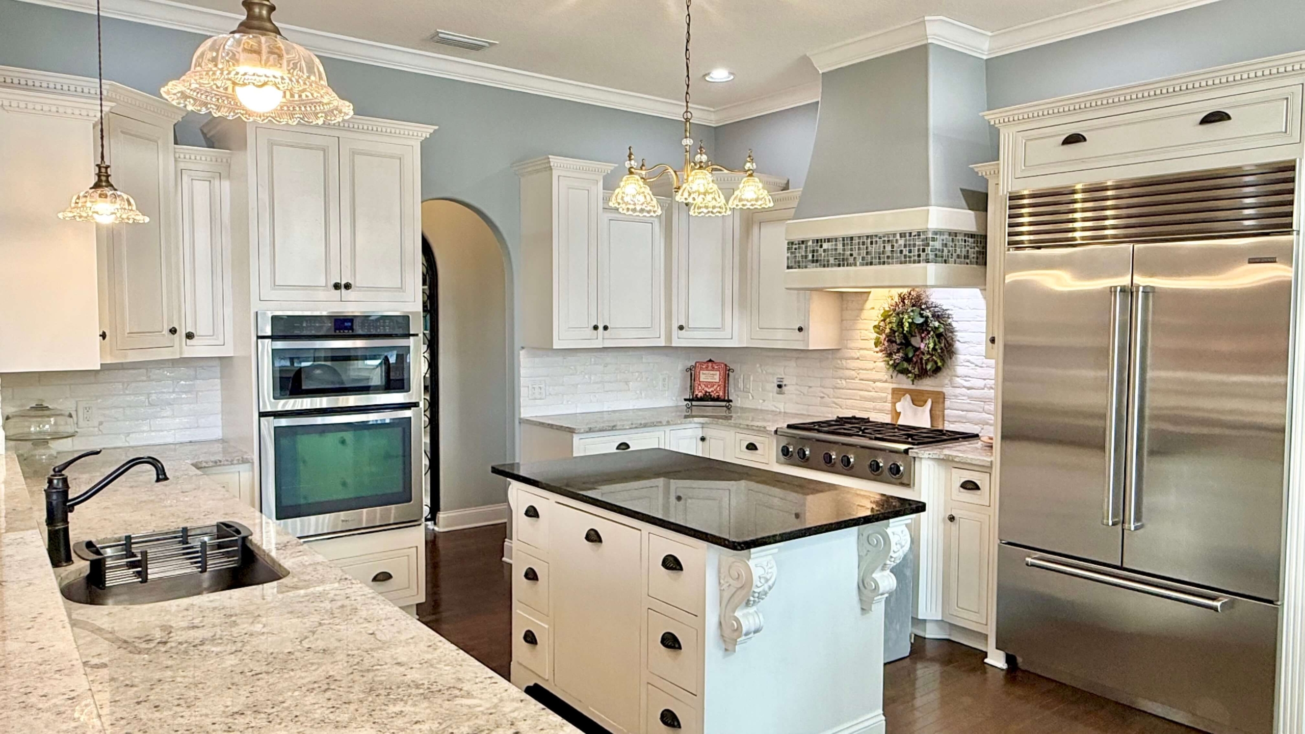127 River Road Kitchen Phot of White Cabinets