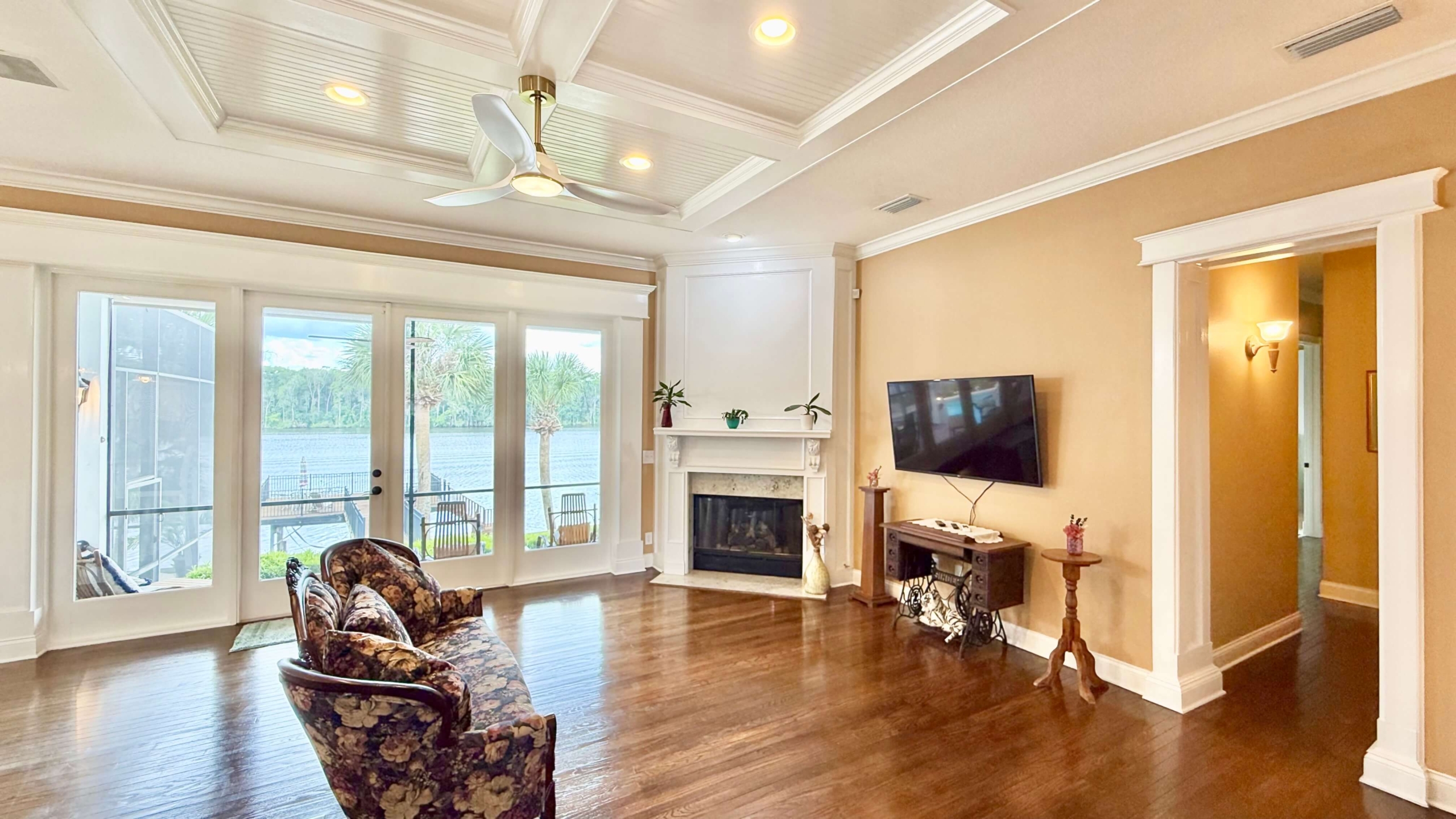 View from a Living Room to the Water